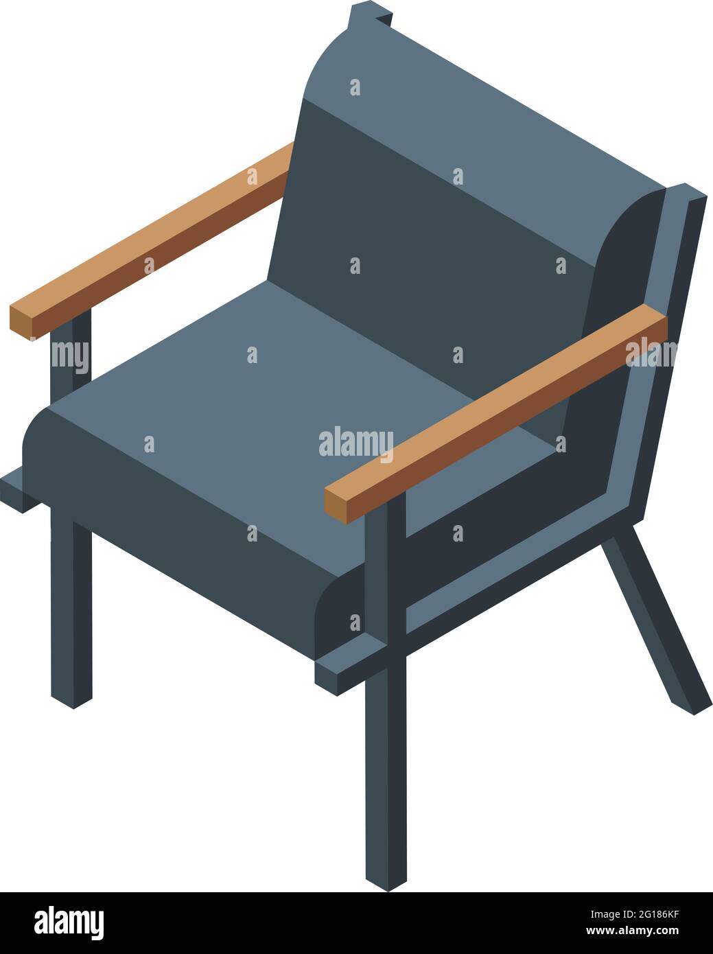 Office armchair icon. Isometric of Office armchair vector icon for web ...