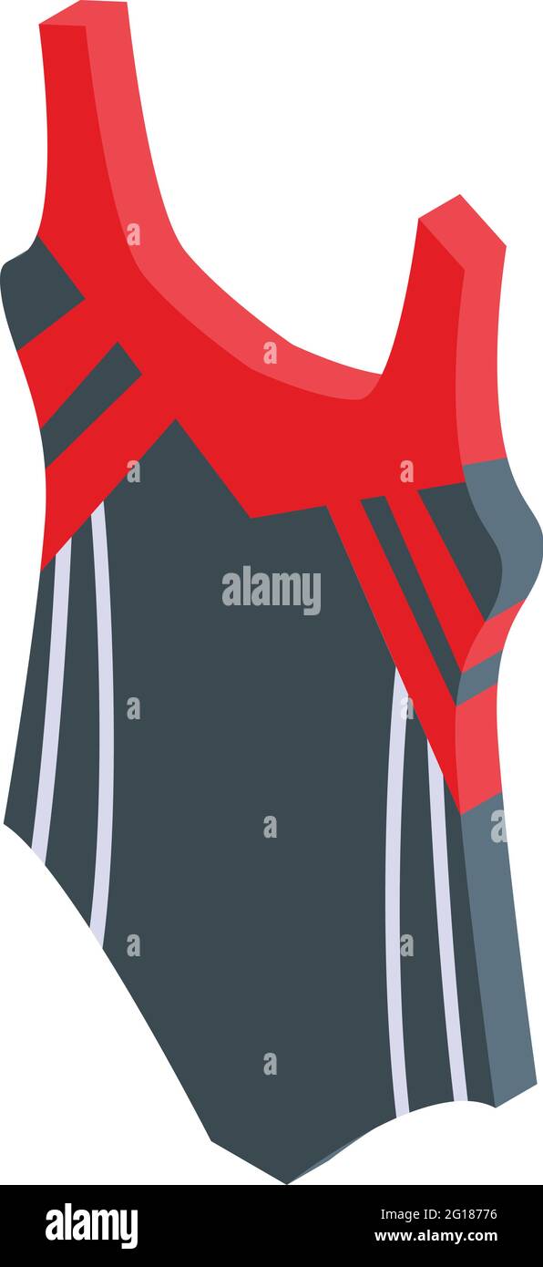 Synchronized swimming wear icon. Isometric of Synchronized swimming wear vector icon for web