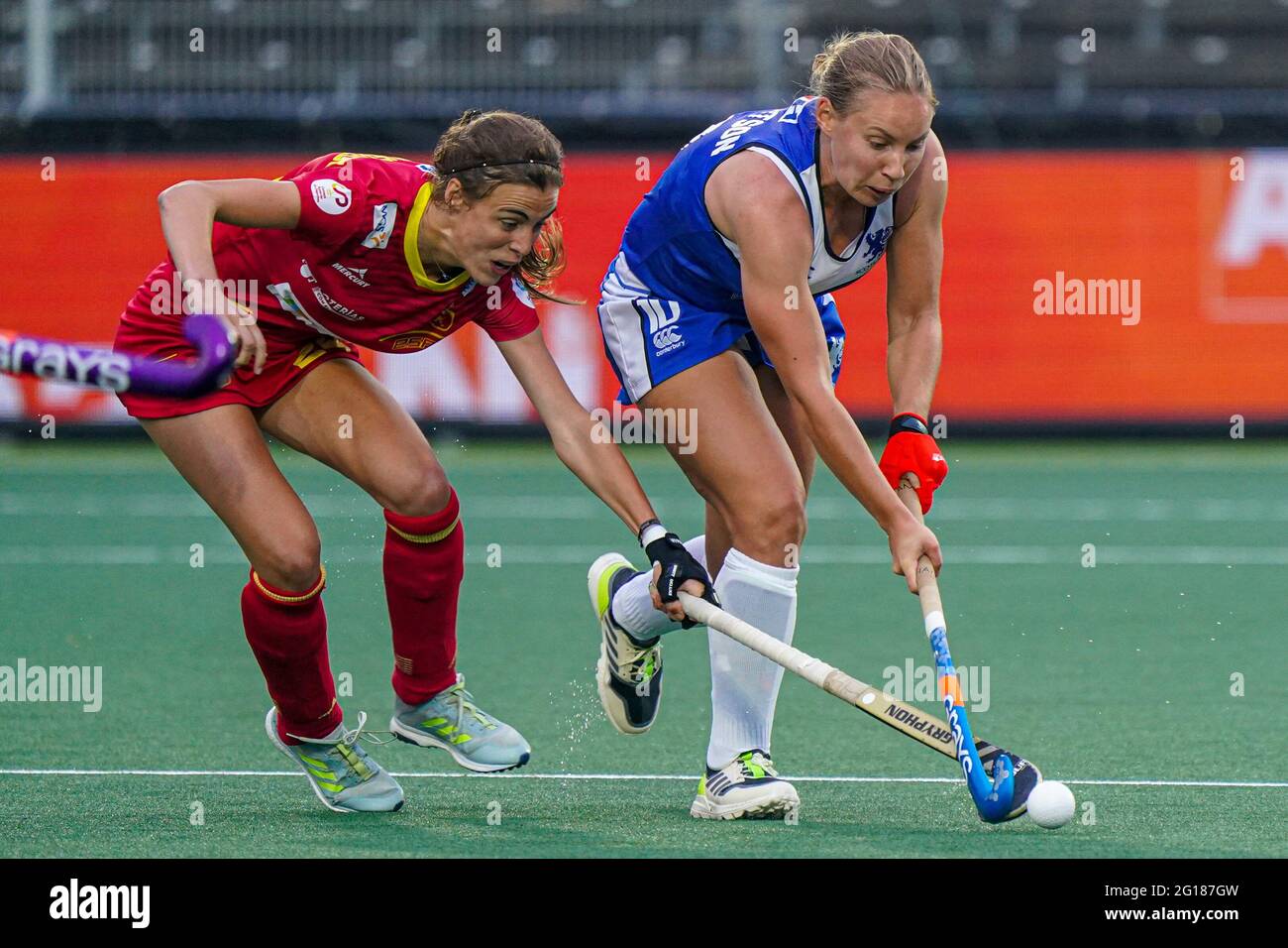 AMSTELVEEN, NETHERLANDS JUNE 5 Sarah Robertson of Scotland during the Euro Hockey