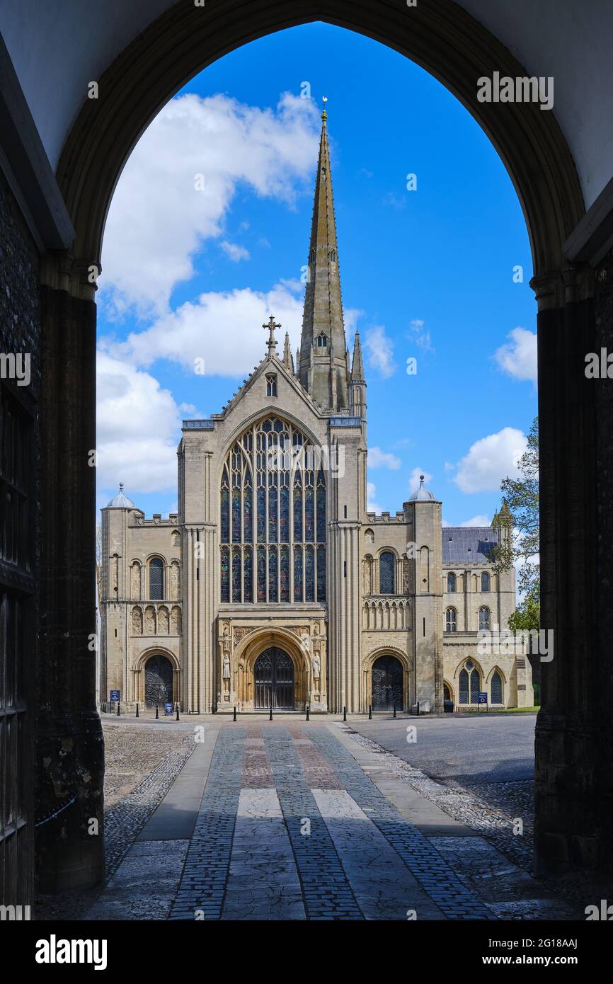 Norwich Cathedral, England Stock Photo