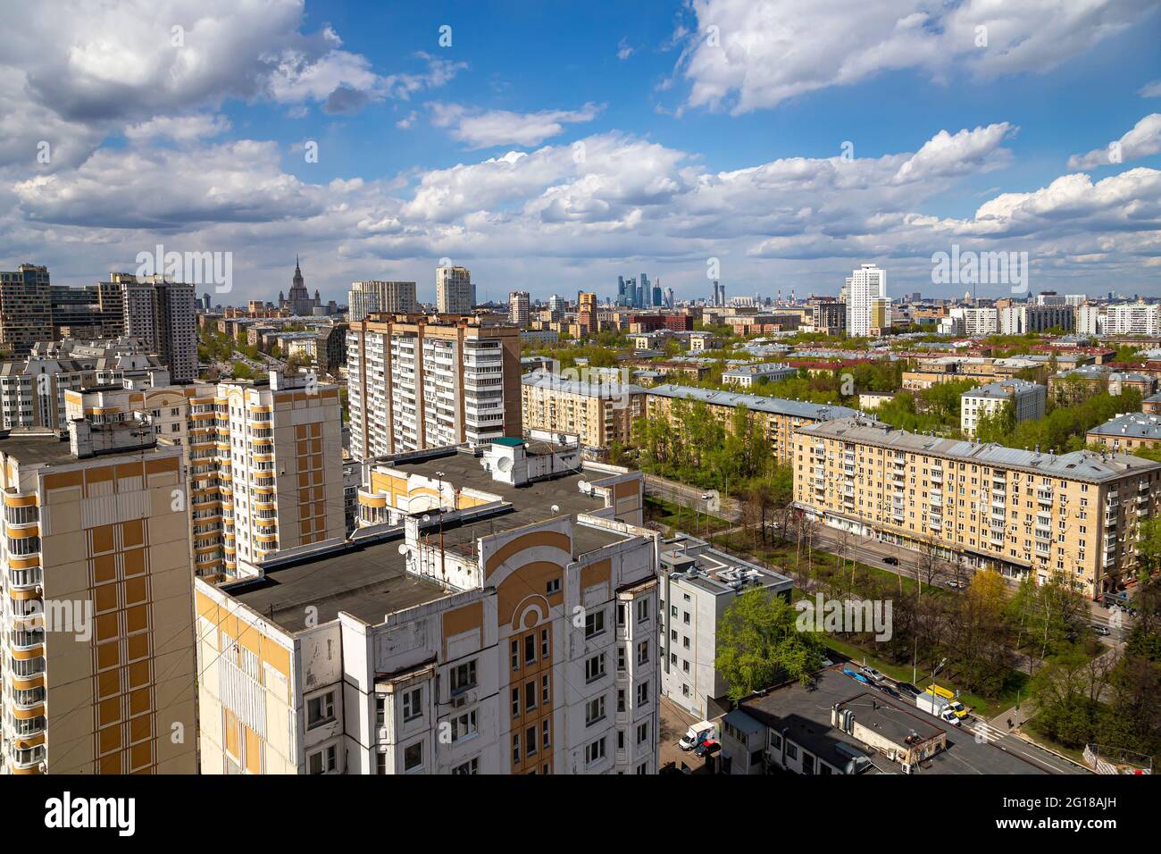 Aerial view of Moscow, Russia Stock Photo - Alamy