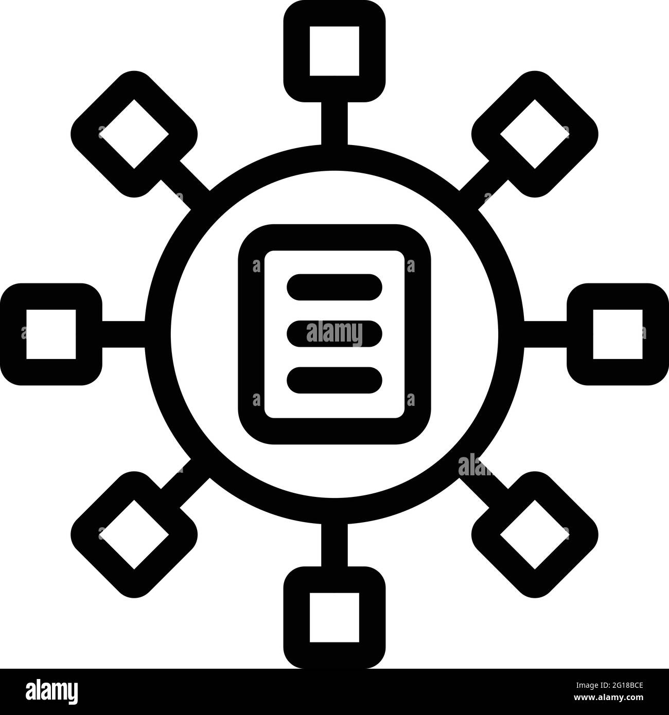 Computer file icon. Outline Computer file vector icon for web design ...