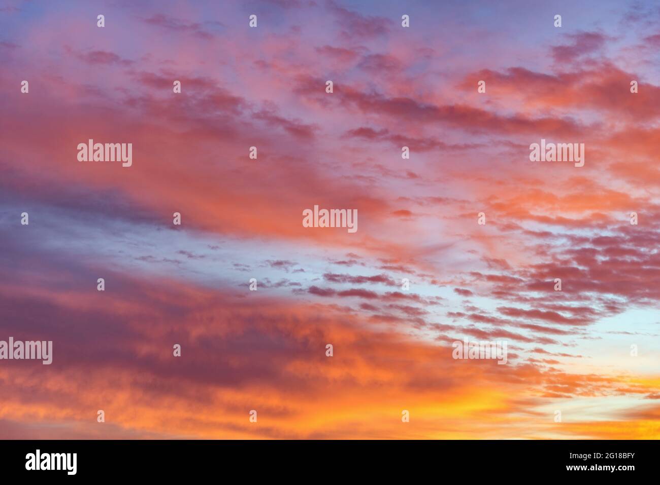 Amazing cloudscape on the sky at sunset time after rain Stock Photo - Alamy