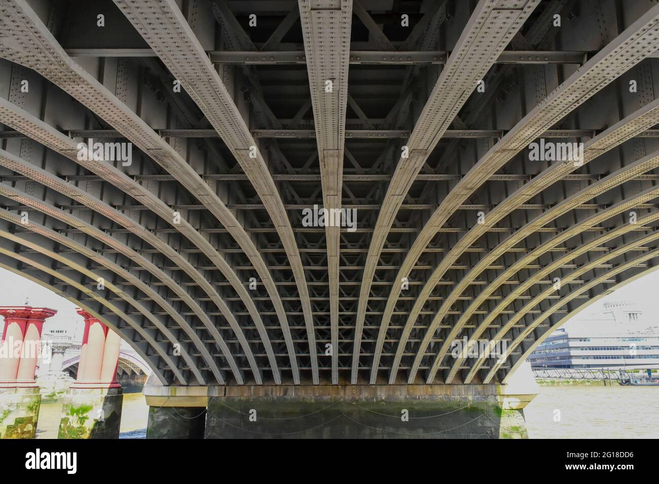 Modern railway steel bridge hi-res stock photography and images - Alamy