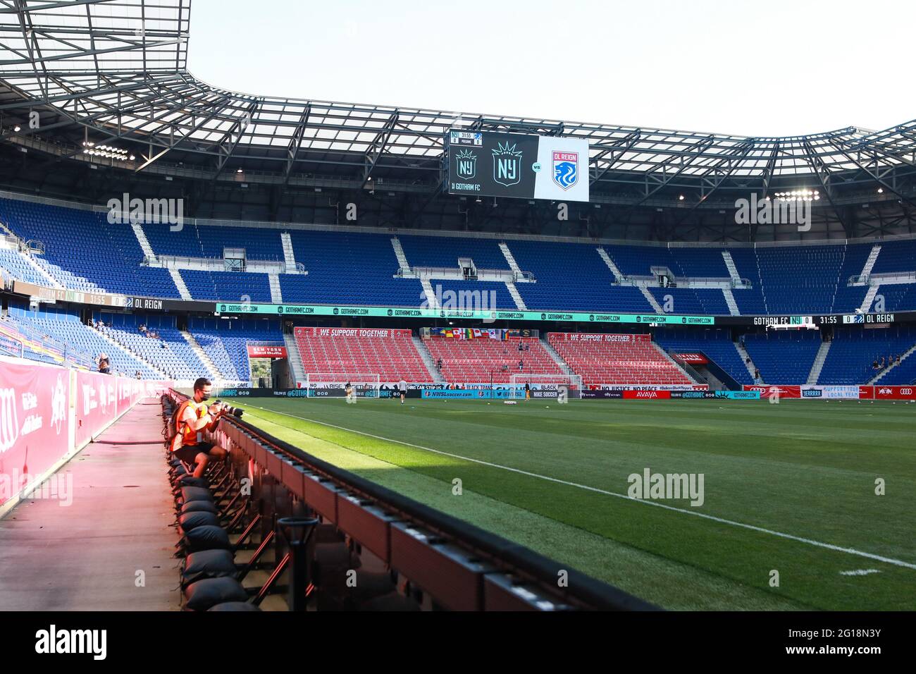 Montclair United States Of America 05th June 21 Red Bull Arena Empty Before The National Womens Soccer League Game Between Gotham Fc And Ol Reign At Red Bull Arena In Harrison New