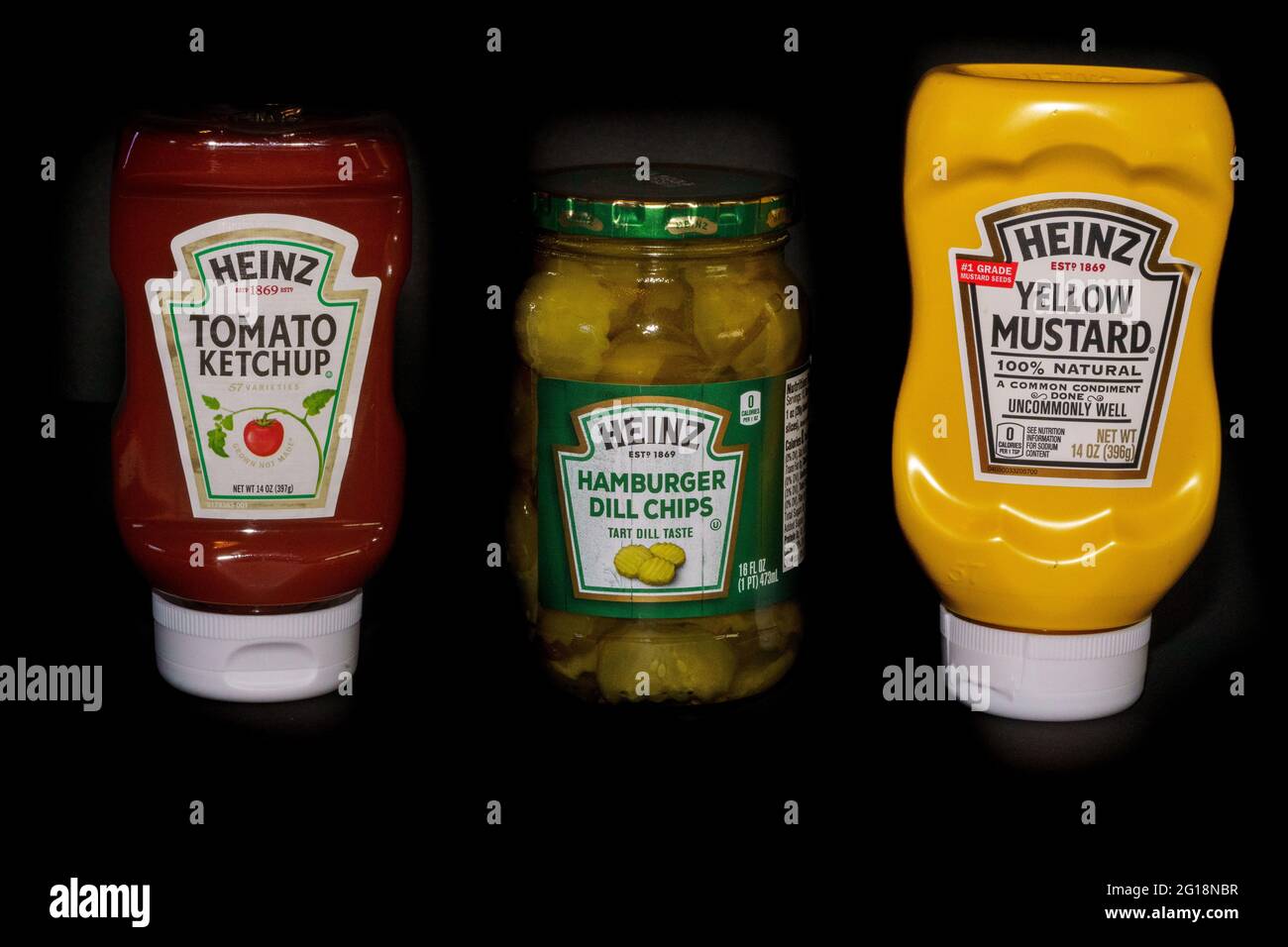 Lancaster, PA.USA - June 5, 2021:Heinz Hamburger Dill Chips, Tomato