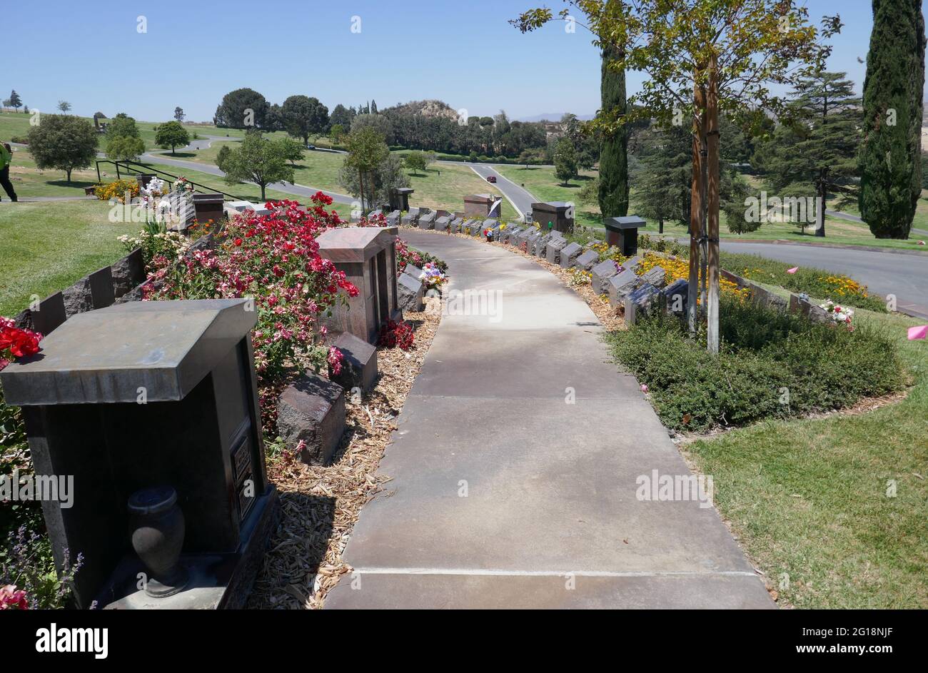 Newhall, California, USA 4th June 2021 A general view of atmosphere of Garden of Inspiration at Eternal Valley Memorial Park on June 4, 2021 at 23287 Sierra Hwy in Newhall, California, USA. Photo by Barry King/Alamy Stock Photo Stock Photo