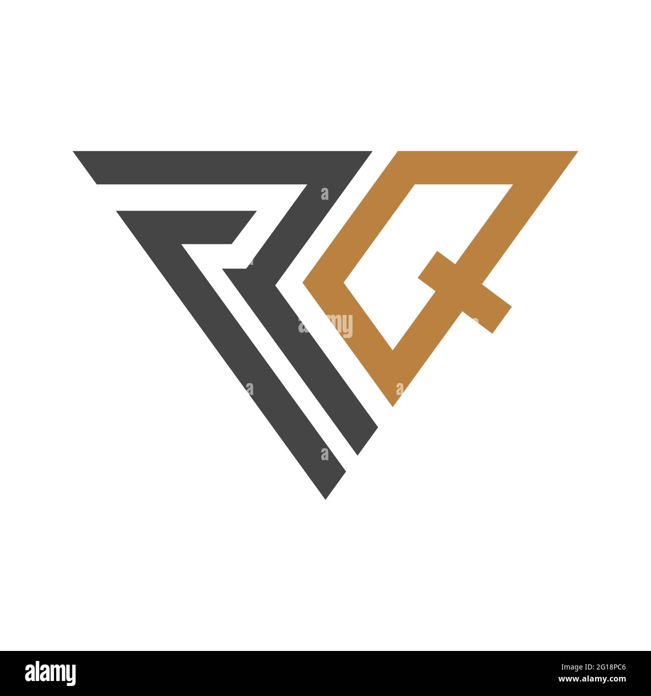 QR, RQ, Q and R Abstract initial monogram letter alphabet logo design ...