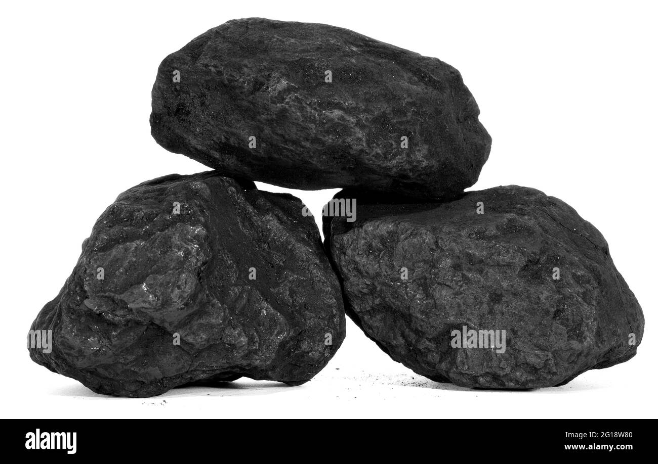 Lumps of coal Stock Photo