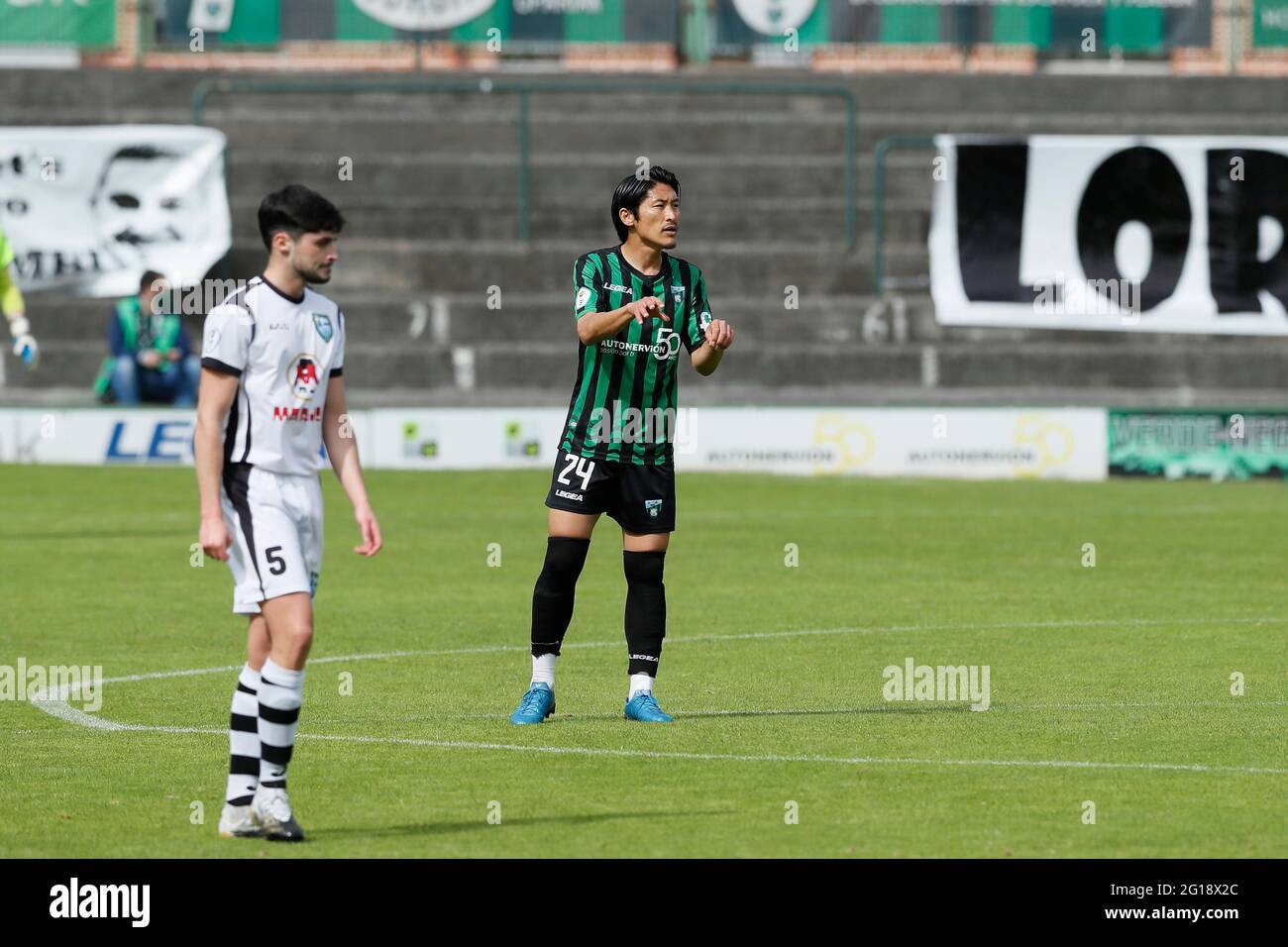 Sestao, Spain. 5th June, 2021. Daiki Niwa (Sestao) Football/Soccer : Spanish 'Campeonato Nacional de Liga de Tercera Division' Promotion Play Offs final match between Sestao River Club 2-0 Urduliz FT at the Estadio Municipal Las Llanas in Sestao, Spain . Credit: Mutsu Kawamori/AFLO/Alamy Live News Stock Photo