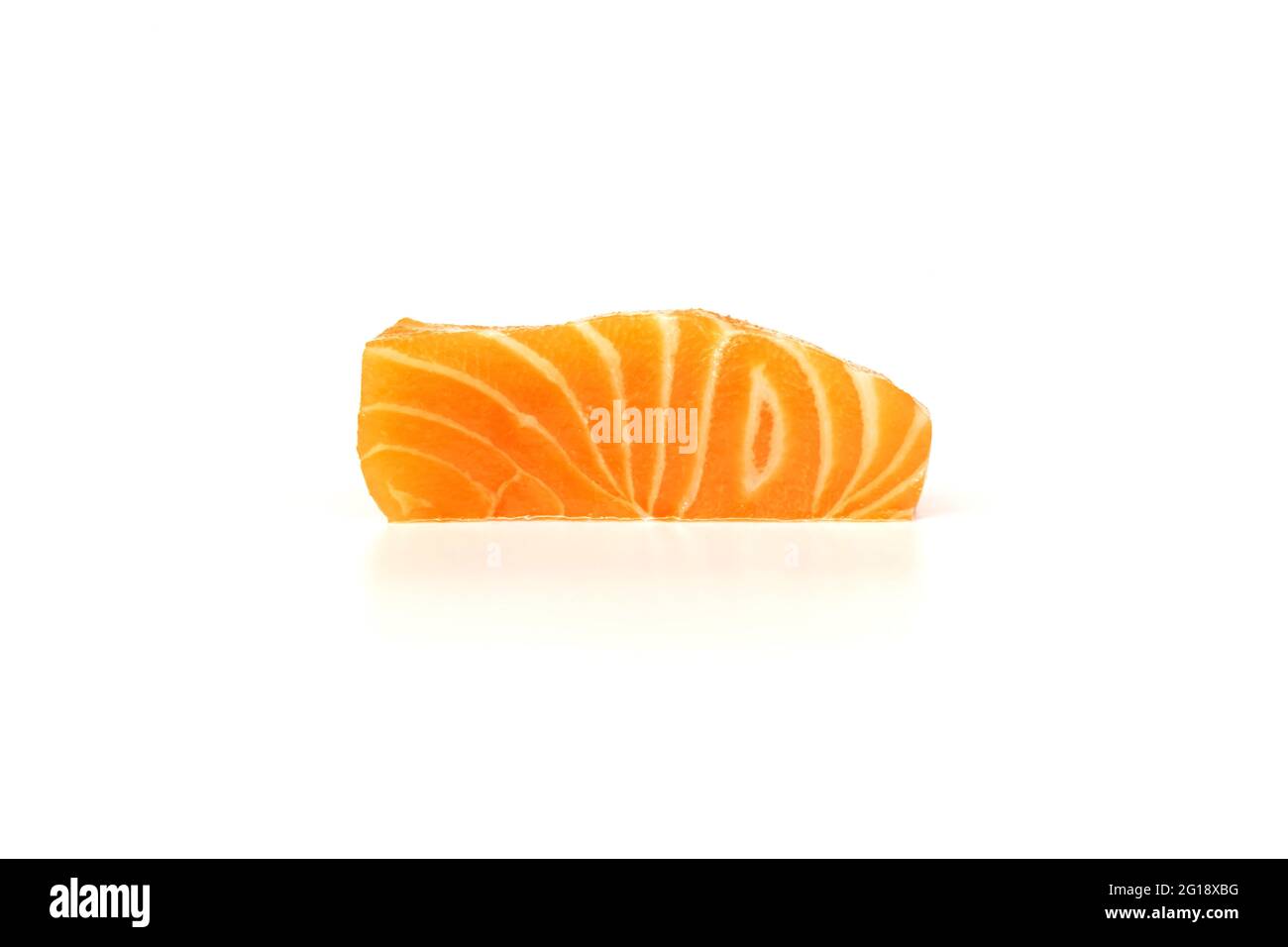 Salmon fillet fresh sliced on white background Stock Photo - Alamy