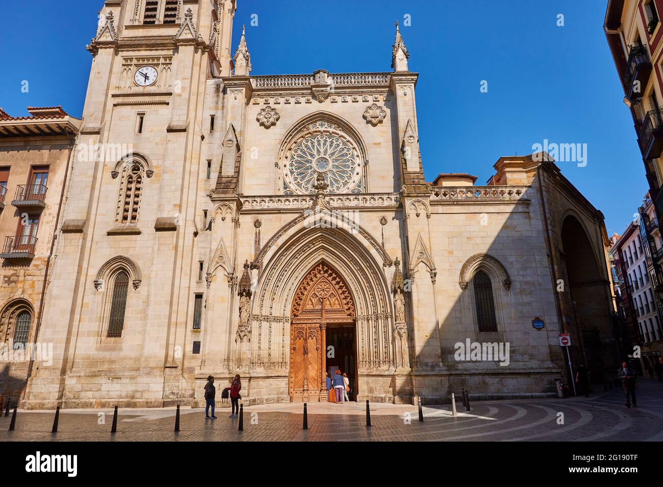 Santiago Cathedral Bilbao old town, Biscay, Basque Country, Spain Stock Photo