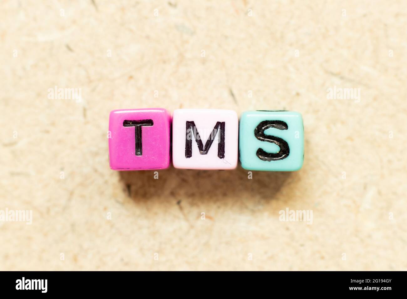 Color alphabet letter block in word TMS (Abbreviation of Transportation