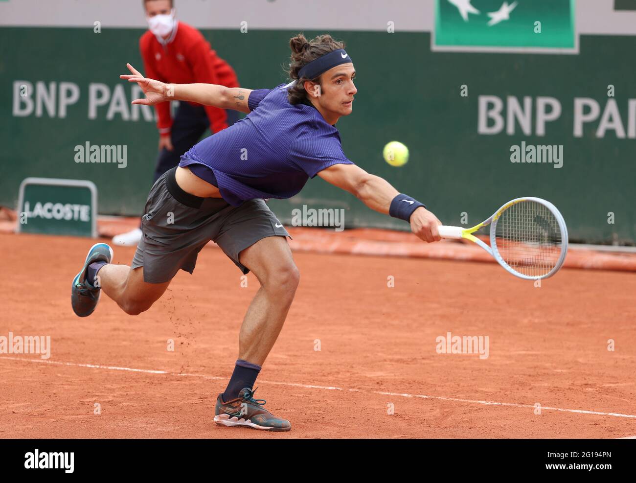 Lorenzo Musetti of Italy during day 7 of the French Open 2021, Grand Slam  tennis tournament on June 5, 2021 at Roland-Garros stadium in Paris, France  - Photo Jean Catuffe / DPPI Stock Photo - Alamy