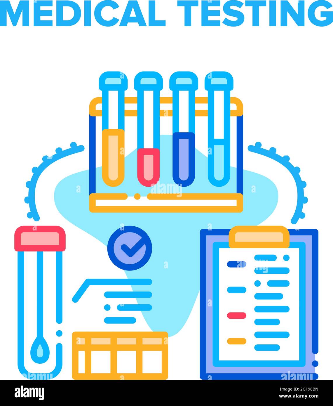 Medical Testing Laboratory Vector Concept Color Stock Vector Image