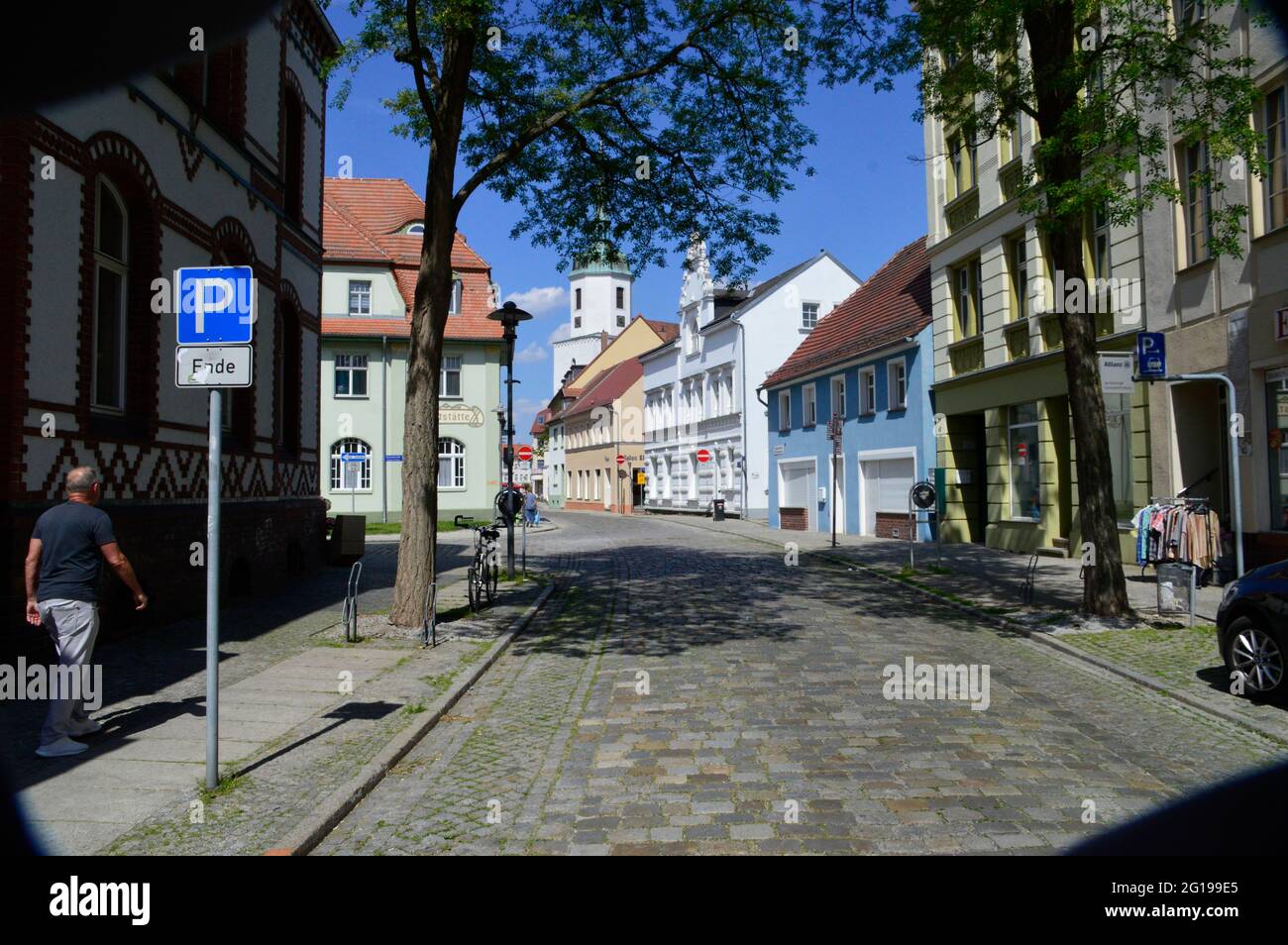 Hoyerswerda, historische Altstadt Stock Photo Alamy