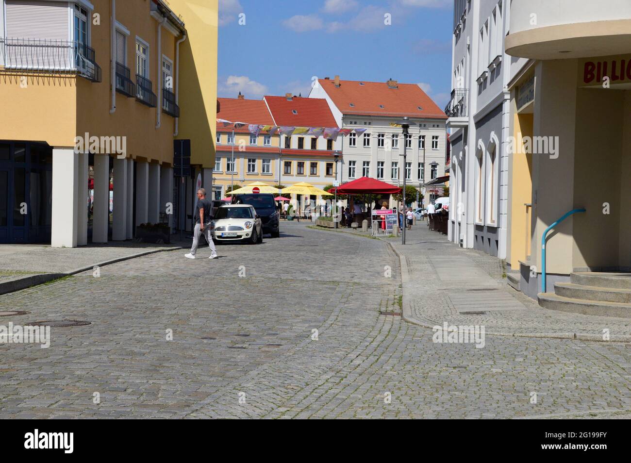 Hoyerswerda, historische Altstadt Stock Photo Alamy