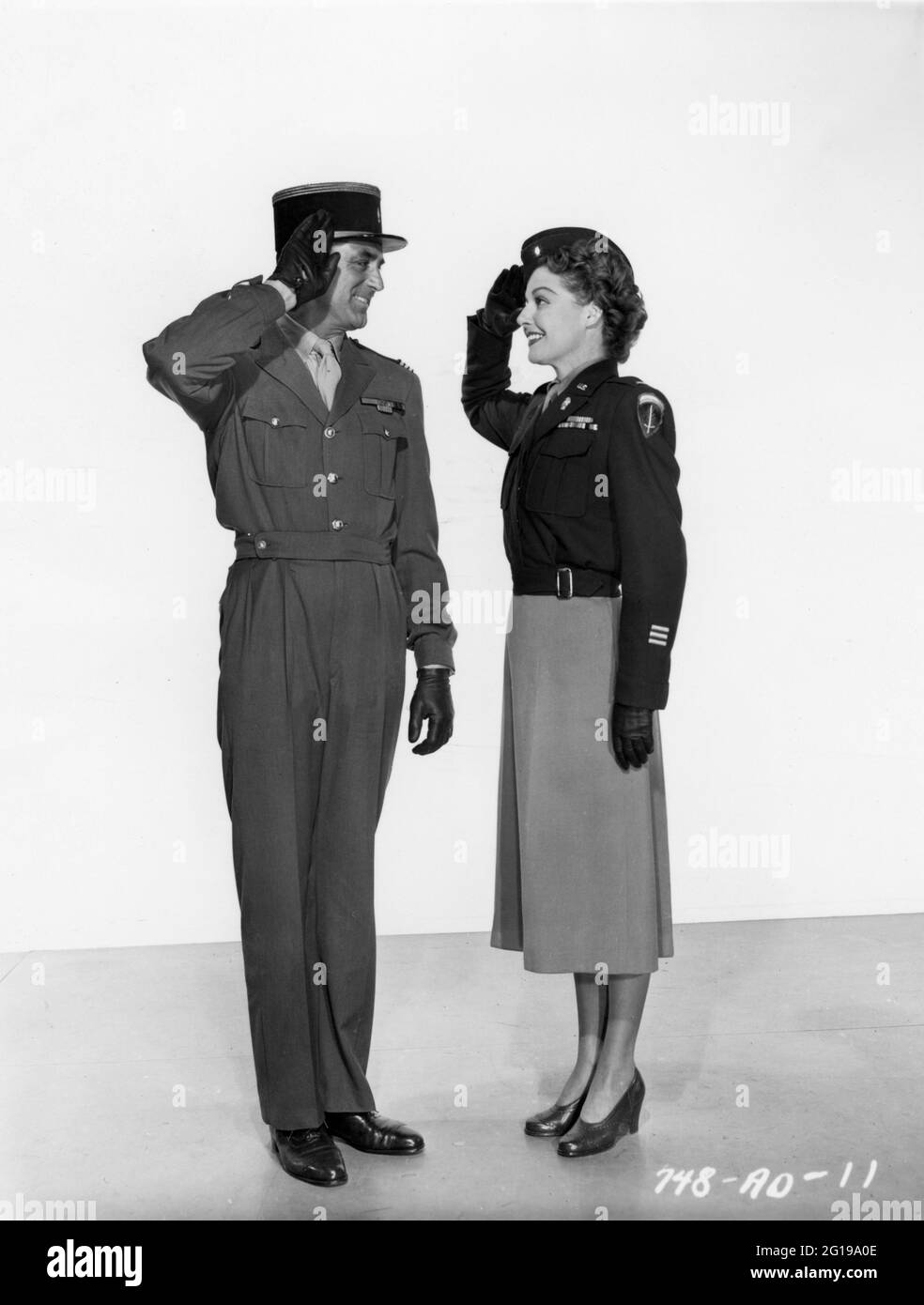 CARY GRANT and ANN SHERIDAN publicity portrait in I WAS A MALE WAR ...