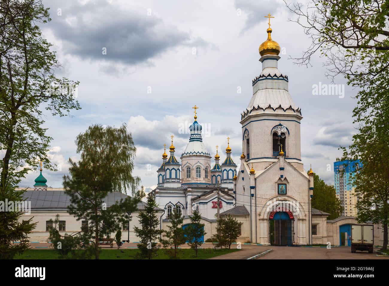 Ancient Shcheglovsky Monastery of the Theotokos in Tula, Russia Stock