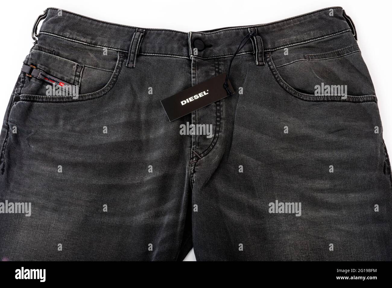 Mens Diesel jeans Stock Photo -