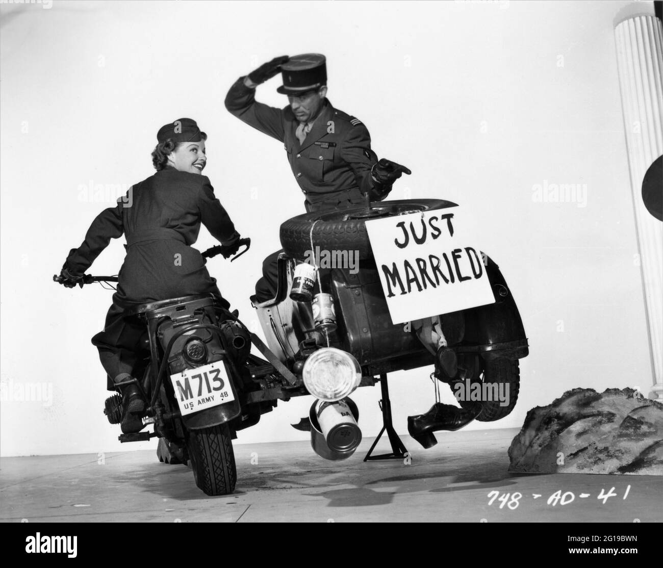 ANN SHERIDAN and CARY GRANT posing / mugging for poster art ...