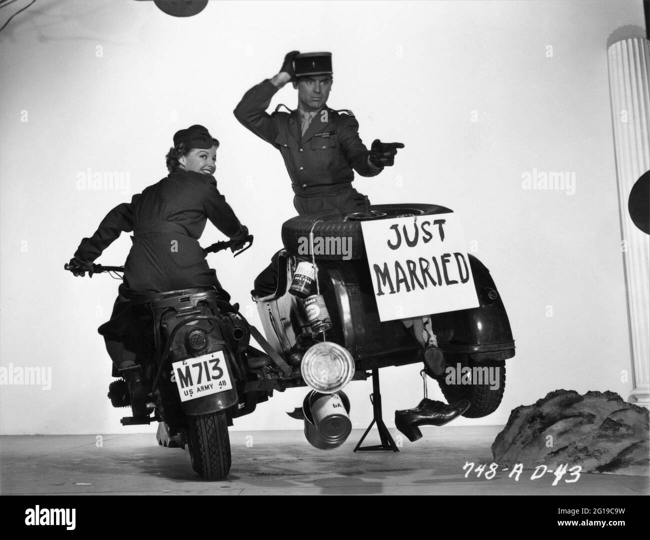 ANN SHERIDAN and CARY GRANT posing / mugging for poster art ...
