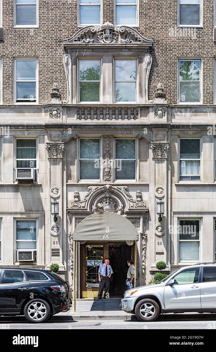 Window details at 65 Central Park West, an Emery Rothdesigned