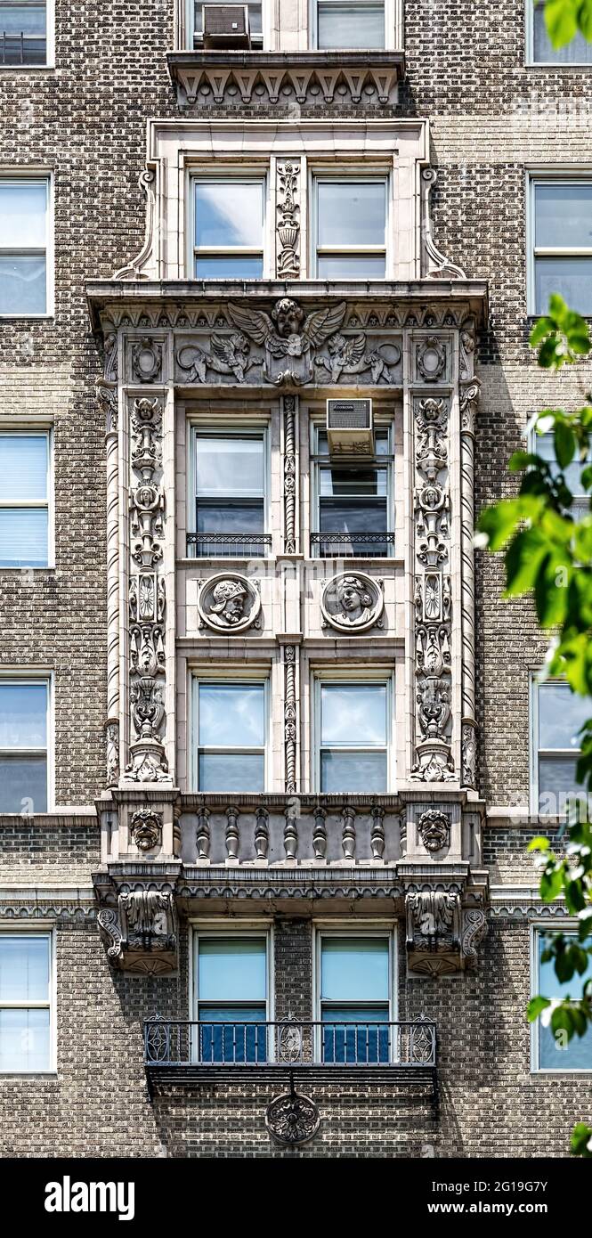 Window details at 65 Central Park West, an Emery Rothdesigned