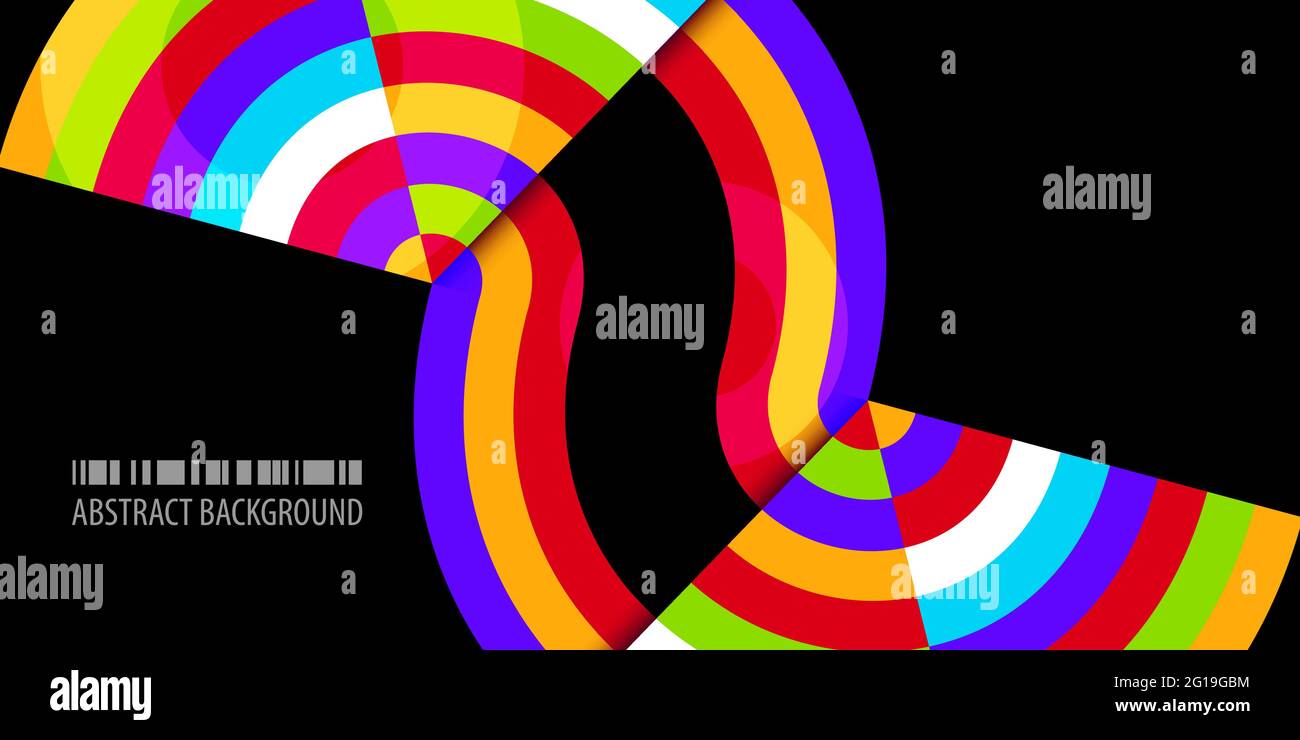 Abstract colorful background template with blended strips Stock Vector