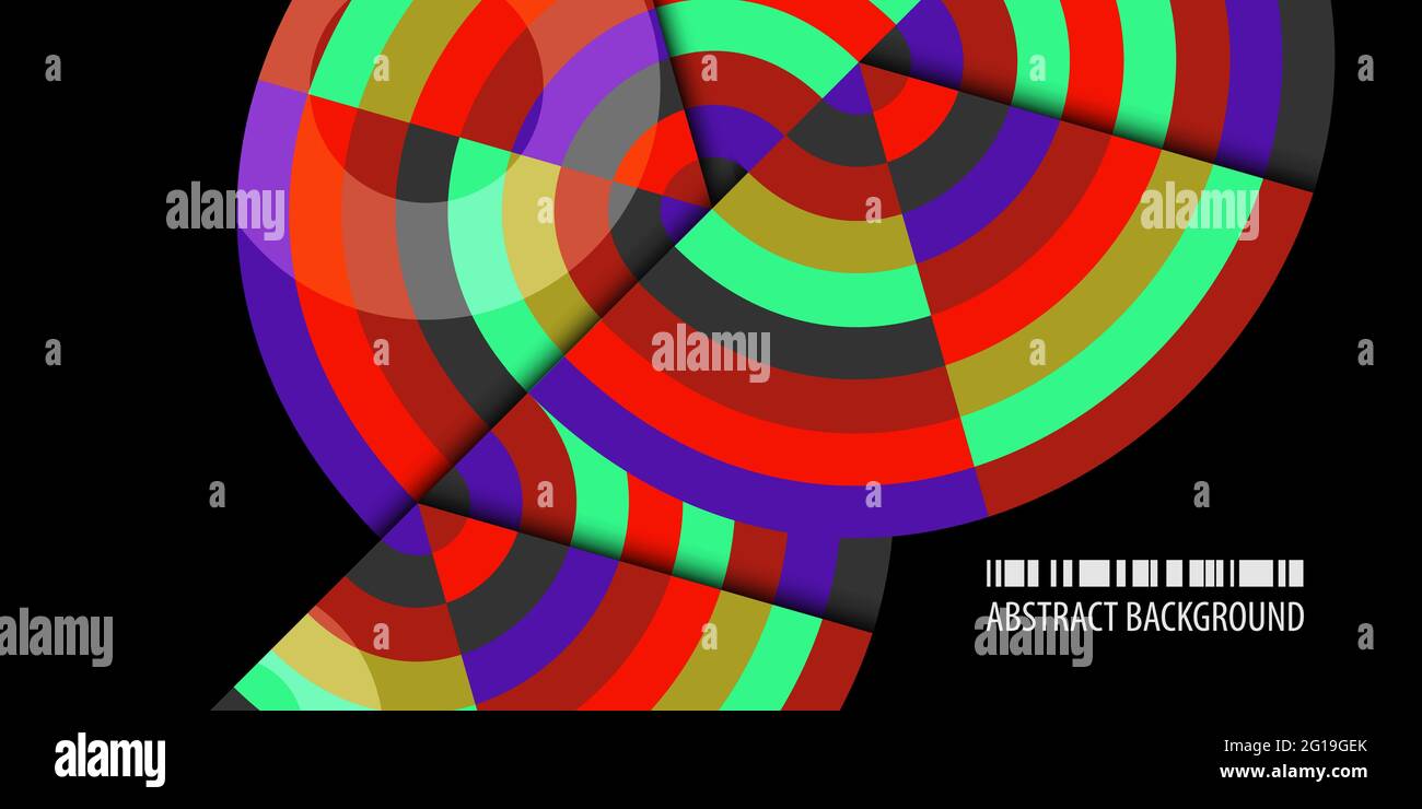 Abstract colorful background template with blended strips Stock Vector