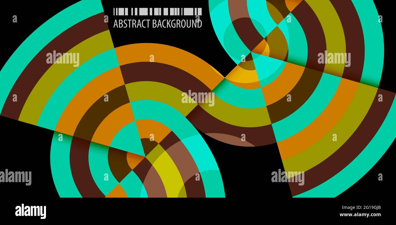 Abstract colorful background template with blended strips Stock Vector