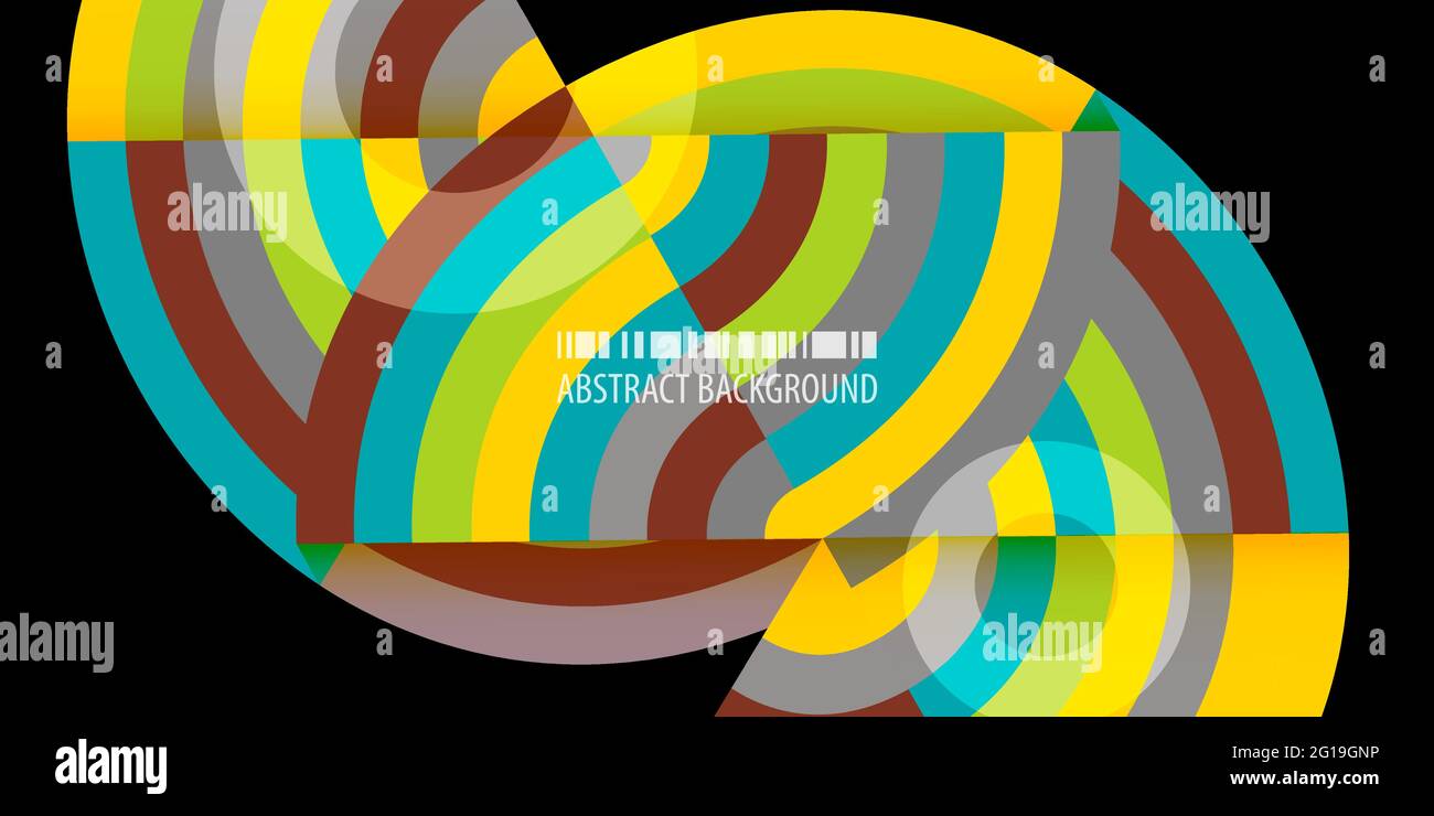 Abstract colorful background template with blended strips Stock Vector