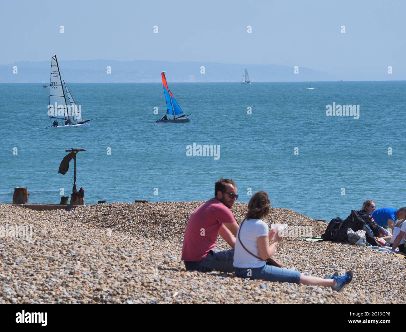 Weather In Eastbourne 6th june 2021 hi-res stock photography and images - Alamy