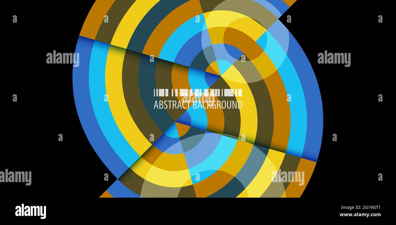 Abstract colorful background template with blended strips Stock Vector