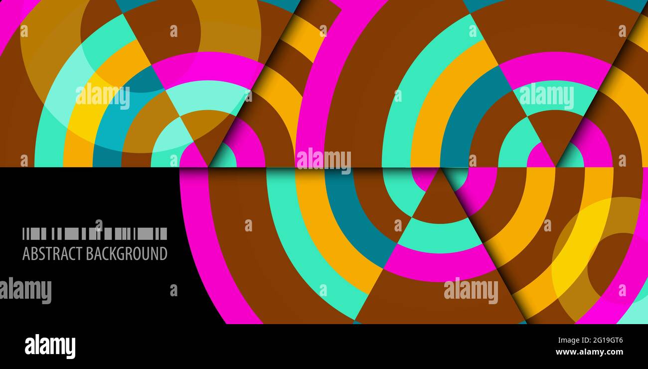 Abstract colorful background template with blended strips Stock Vector