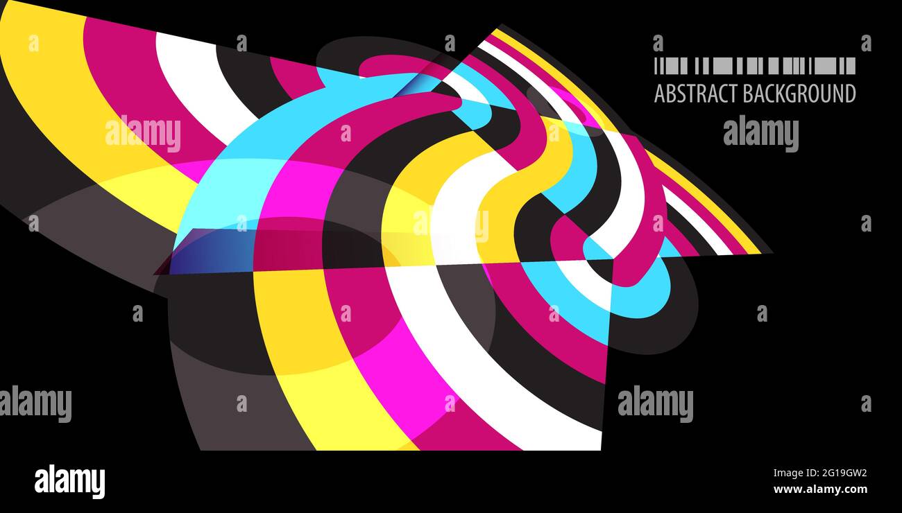 Abstract colorful background template with blended strips Stock Vector