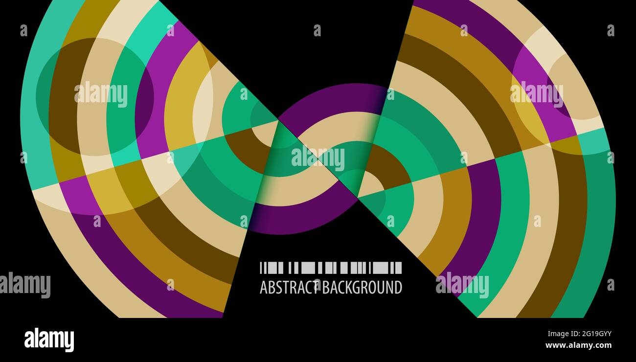 Abstract colorful background template with blended strips Stock Vector