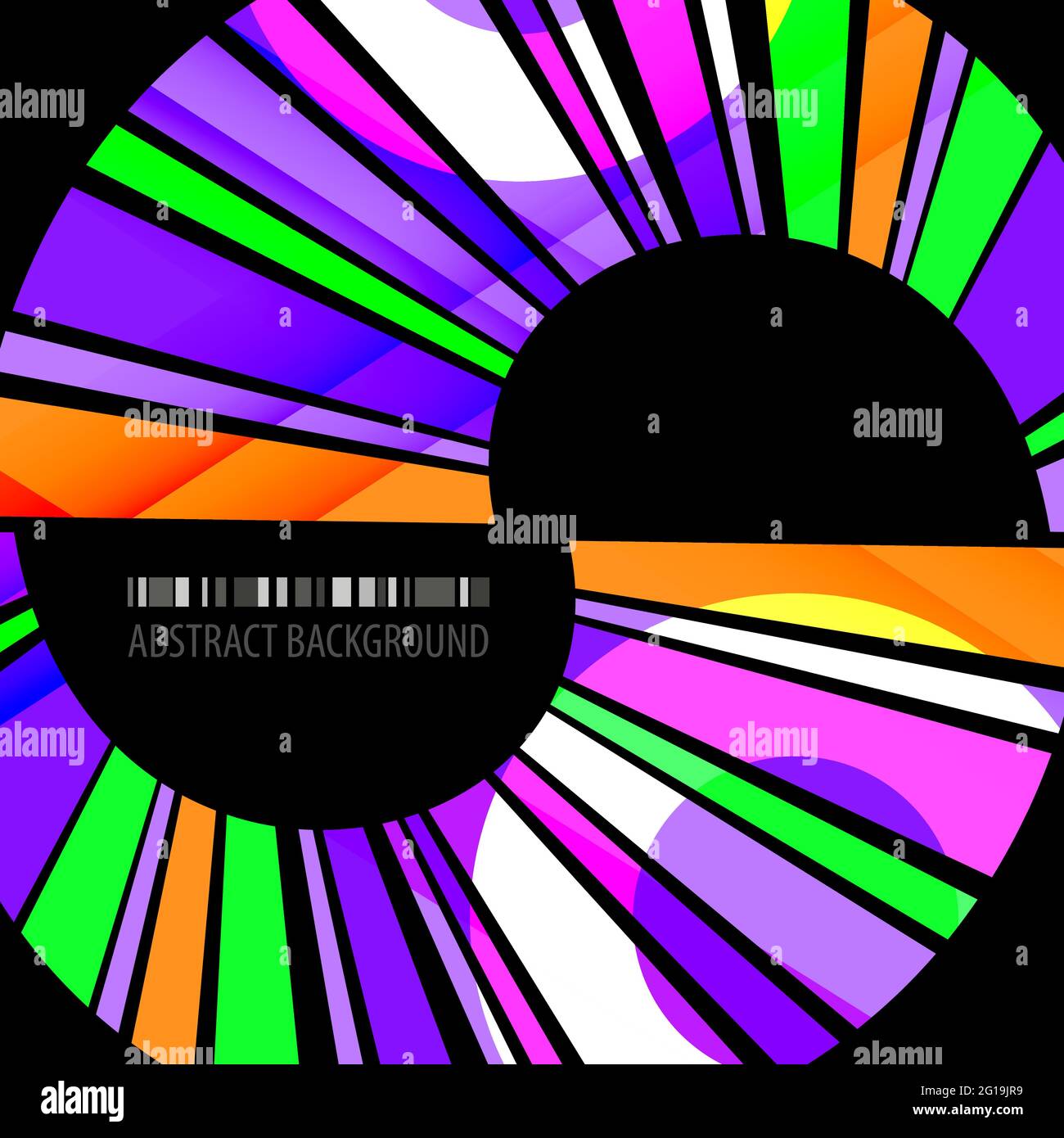 Abstract colorful background template with blended multiple ribbons ...
