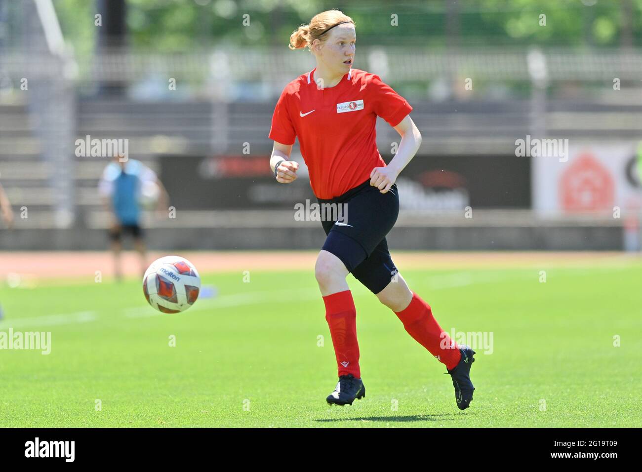 Lugano, Switzerland. 06th June, 2021. Chiara Cecotti (#13 FC Lugano) during  the playout Axa Womens Super League 2nd leg match between FC Lugano and  Thun Berner-Oberland at Cornaredo Stadium in Lugano, Switzerland