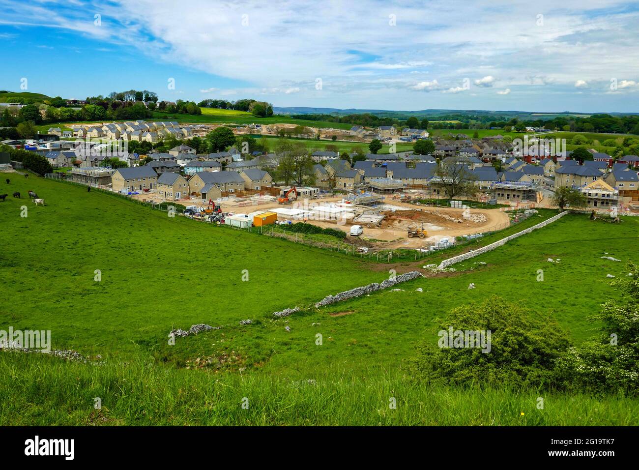 New build housing estate, Harpur Hill, Peak District, National Park