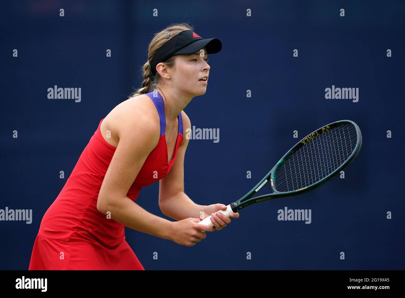 USA's Katie Volynets in action against Russia's Marina Melnikova during day  two of the Viking Open at Nottingham Tennis Centre. Picture date: Sunday  June 6, 2021 Stock Photo - Alamy