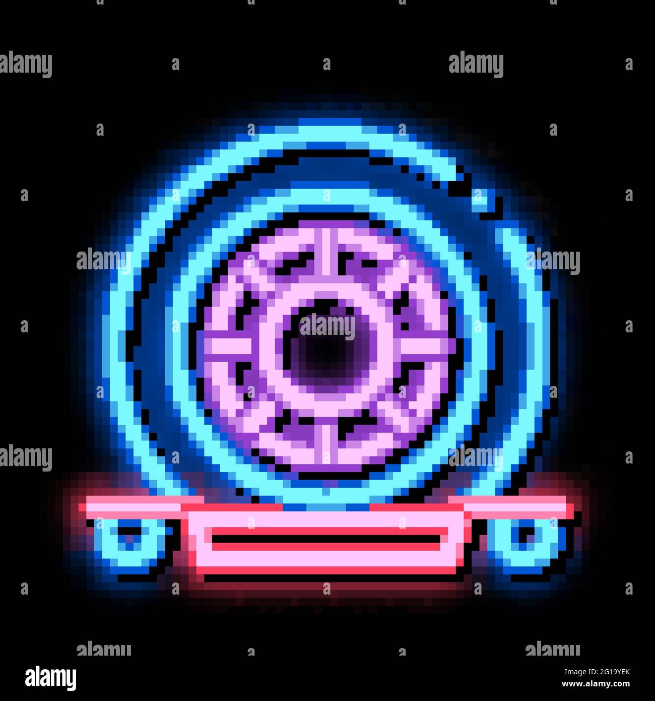 Evacuation Tool neon glow icon illustration Stock Vector Image & Art ...