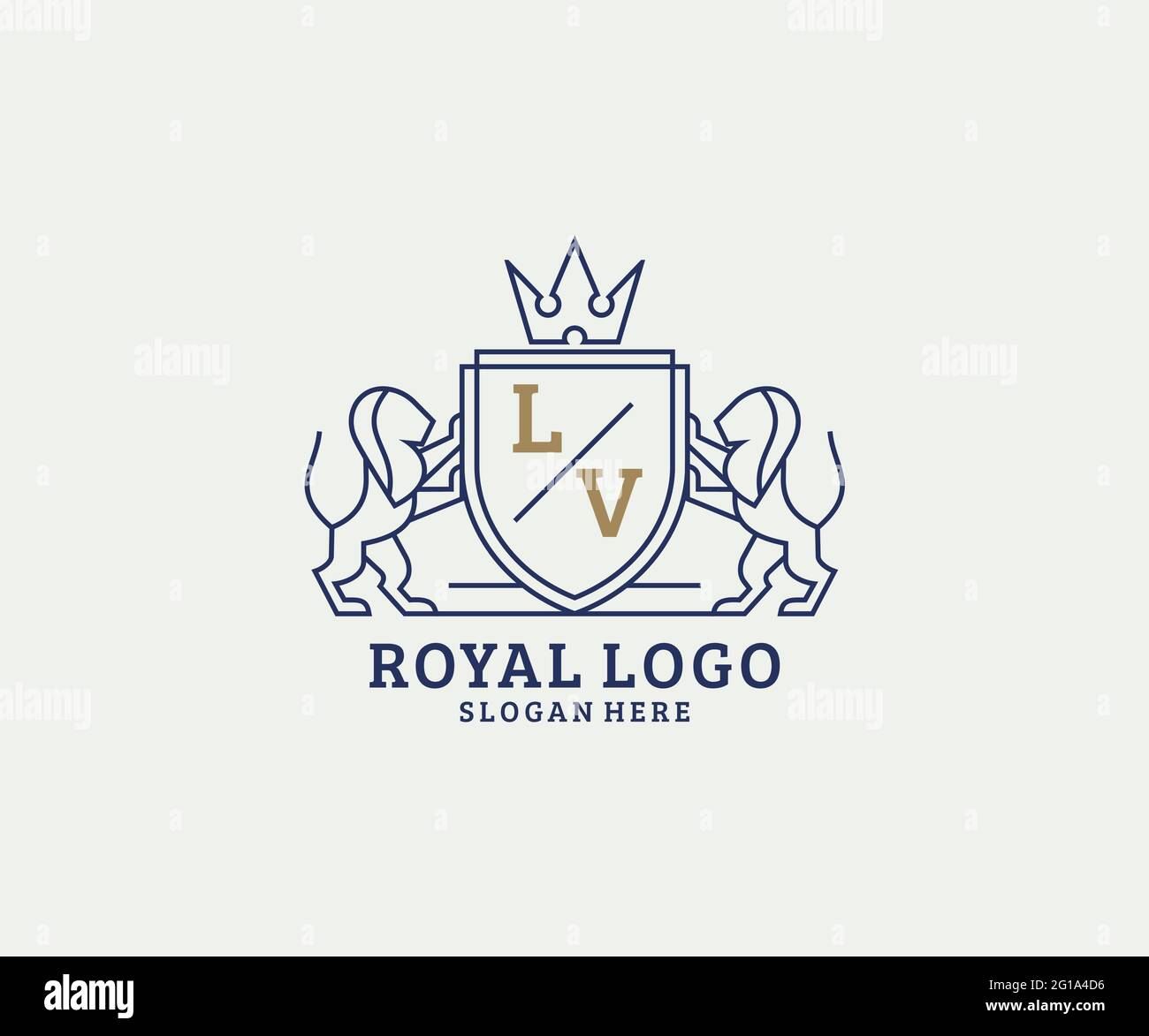 LV Letter Royal Luxury Logo Template In Vector Art For Restaurant, Royalty,  Boutique, Cafe, Hotel, Heraldic, Jewelry, Fashion And Other Vector  Illustration. Royalty Free SVG, Cliparts, Vectors, and Stock Illustration.  Image 175803426.