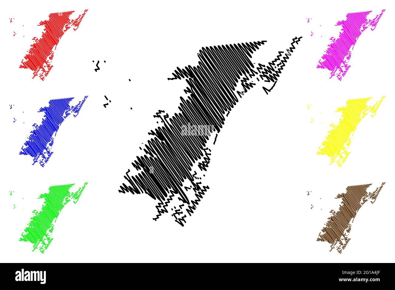 Accomack county map Stock Vector Images - Alamy