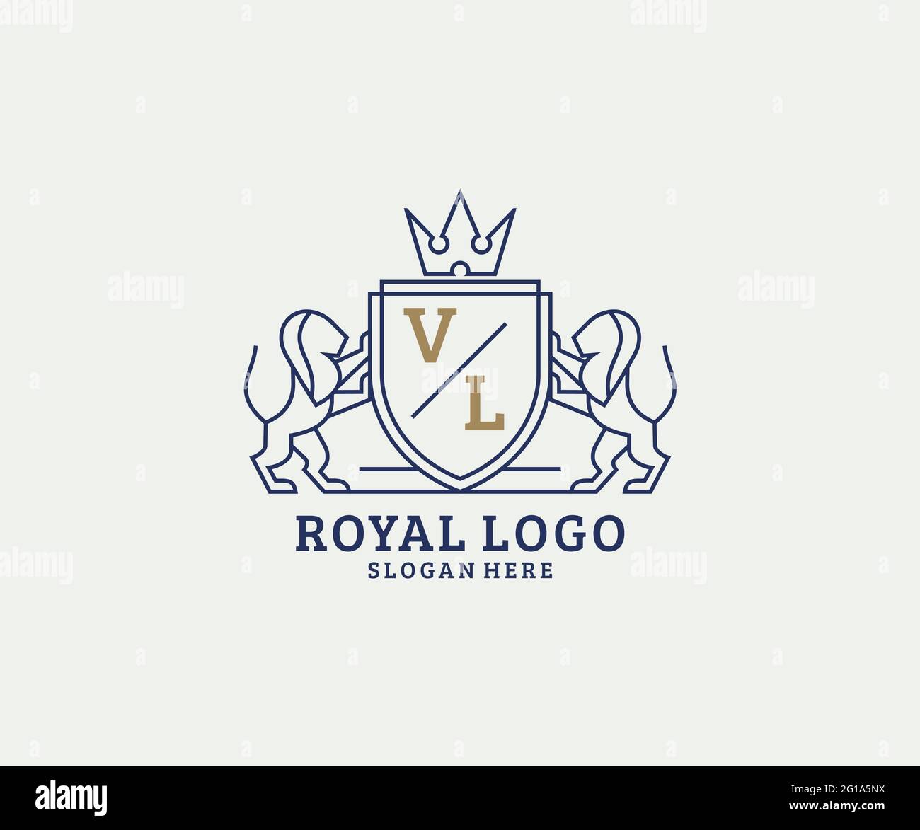 VL Letter Luxurious Brand Logo Template, for Restaurant, Royalty, Boutique,  Cafe, Hotel, Heraldic, Jewelry, Fashion and other vector illustration Stock  Vector Image & Art - Alamy