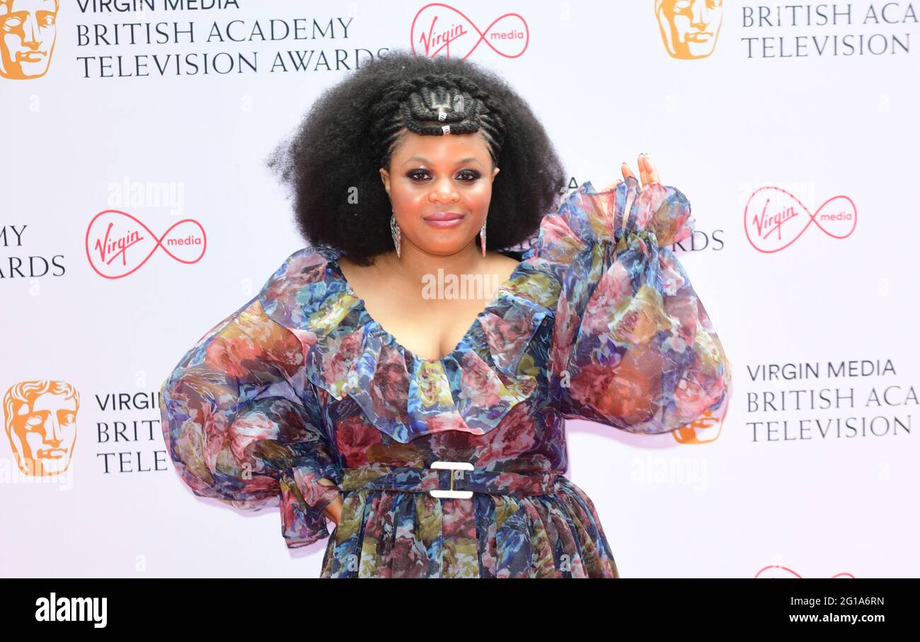Gbemisola Ikumelo arrives for the Virgin Media BAFTA TV awards at the