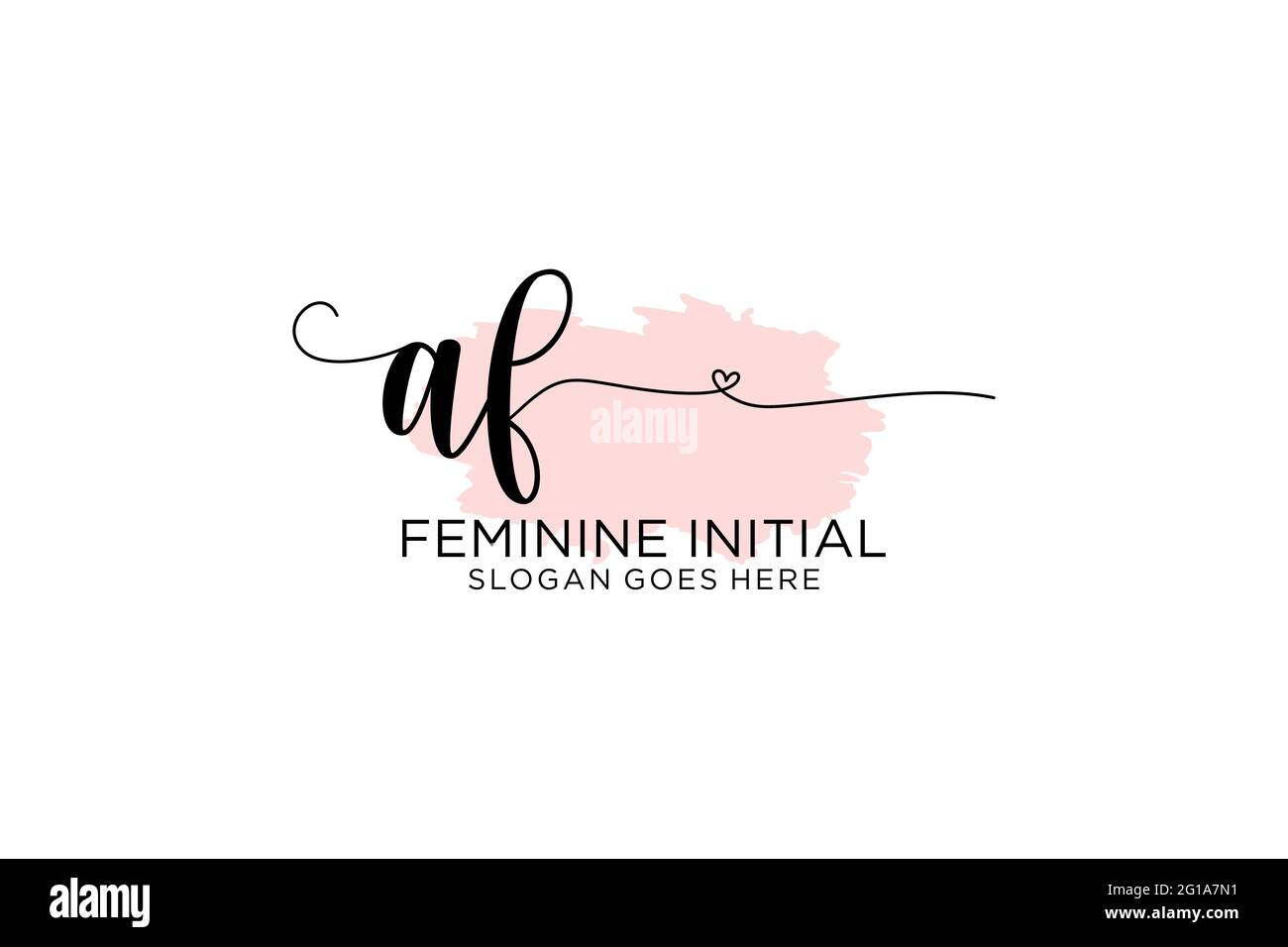 AF beauty monogram and elegant logo design handwriting logo of initial ...