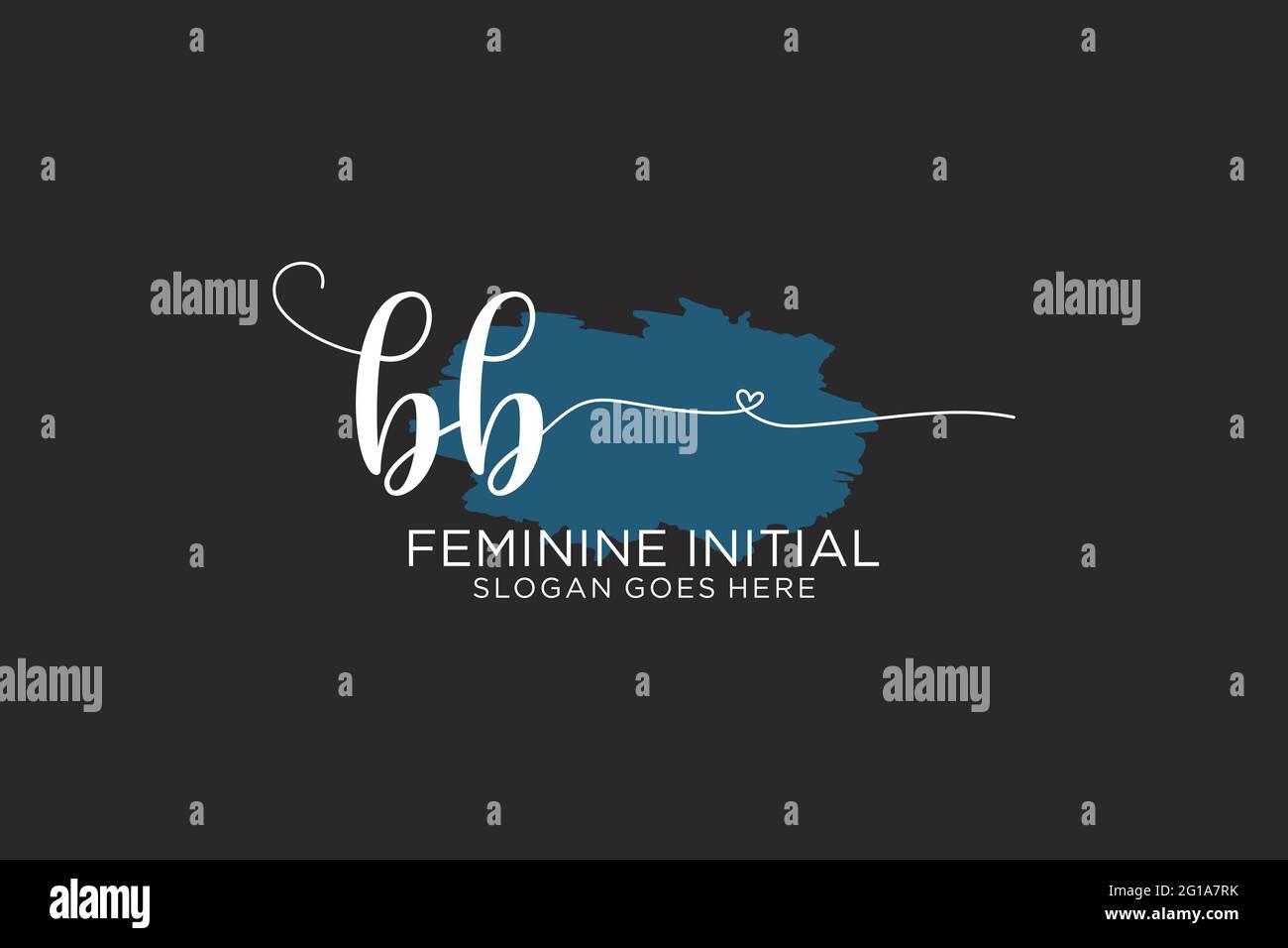 BB beauty monogram and elegant logo design handwriting logo of initial ...