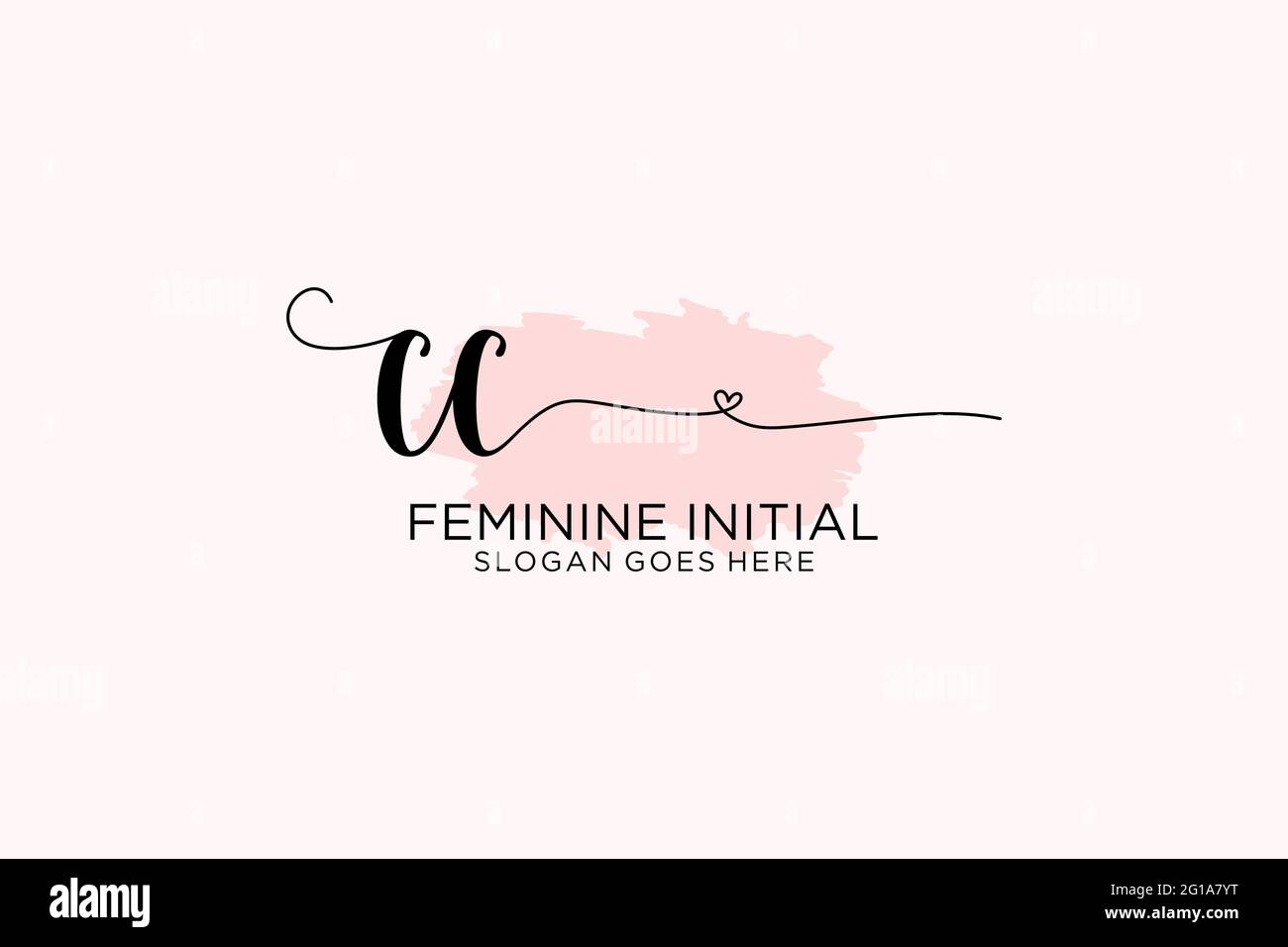 CC beauty monogram and elegant logo design handwriting logo of initial ...