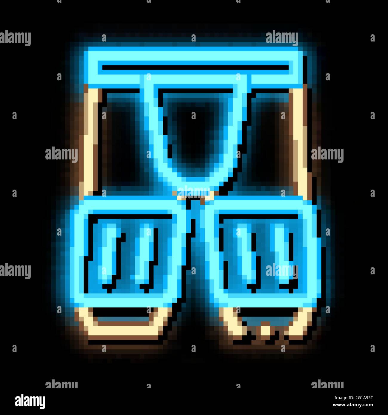 Safety Pants neon glow icon illustration Stock Vector Image & Art Alamy